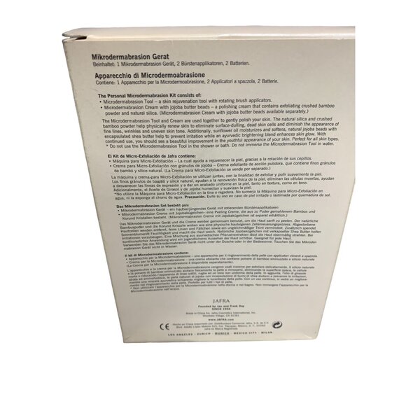 Jafra Beauty Dynamics Microdermabrasion Tool New 2 Brushes - Picture 4 of 4